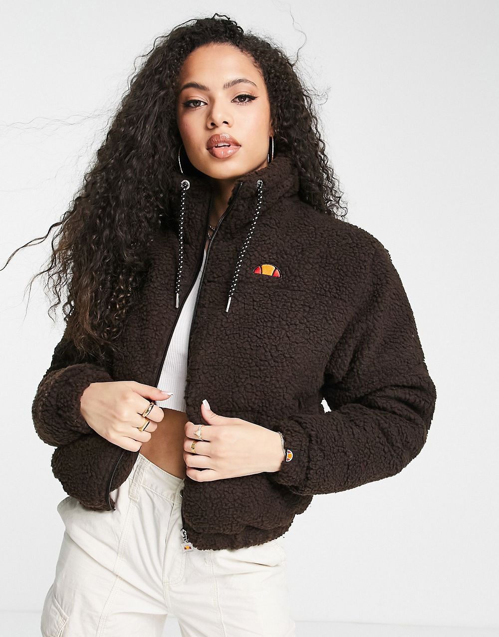 Jacket With Logo In Brown – Image 2