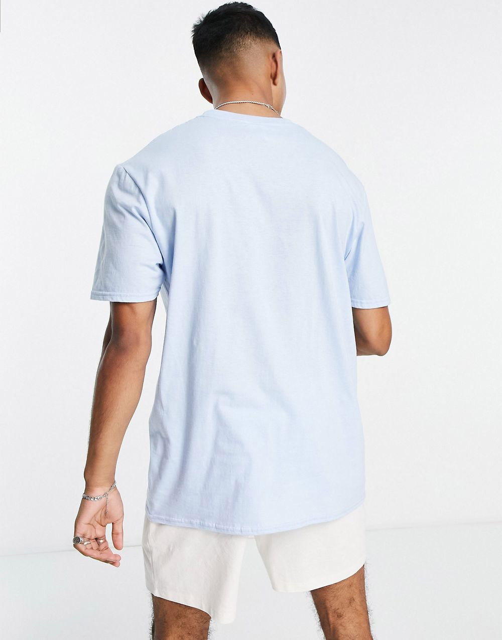 Smiley T-shirt In Light Blue – Image 3